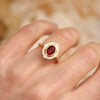 Custom Bella Ruby and Diamond Mosaic Ring