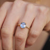 cornflower blue sapphire solitaire engagement ring