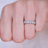 Custom Bezel Baguette and Pear Eternity Band