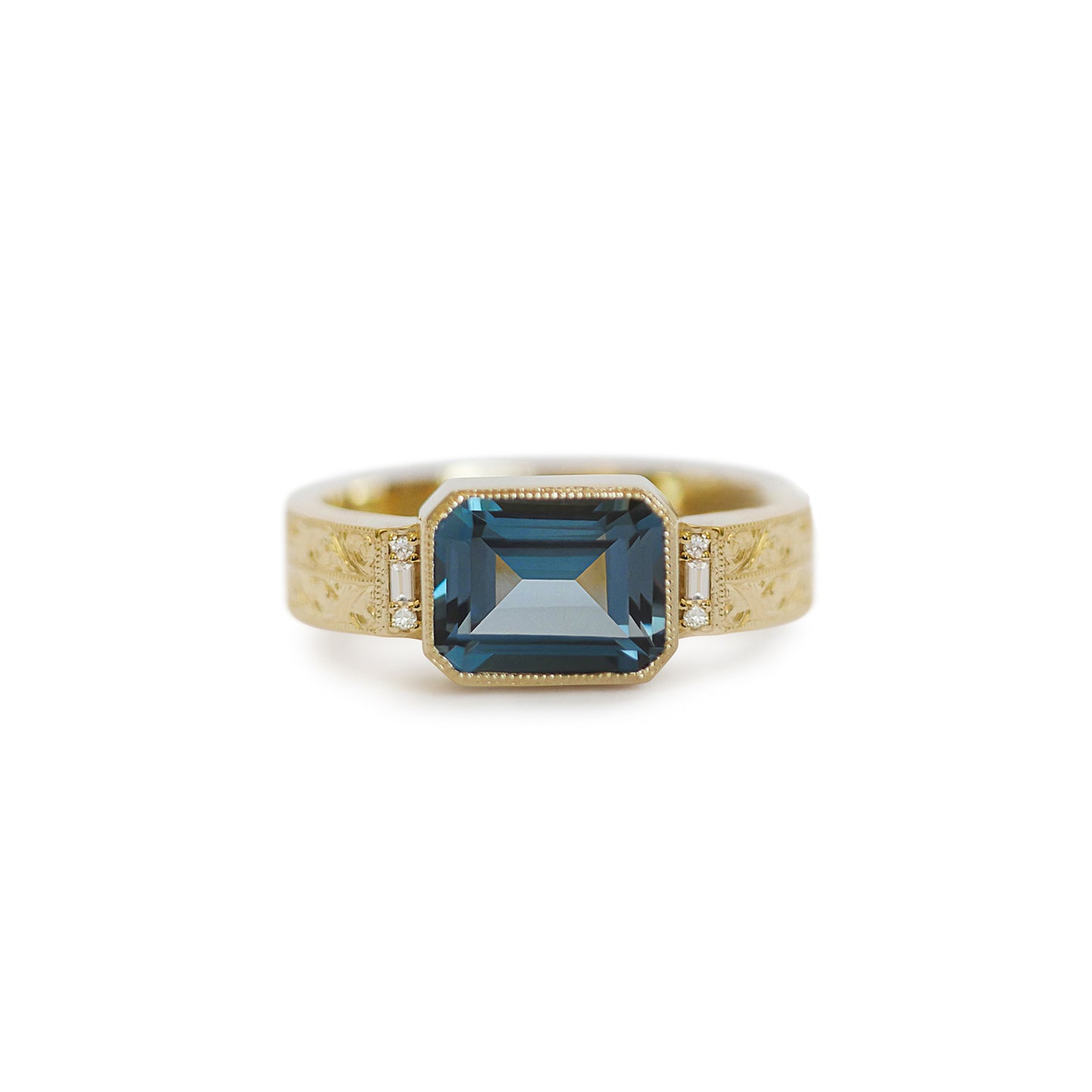 Custom Engraved Bezel Ring