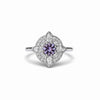 Custom Flora Diamond Mosaic Ring