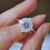 Custom Flora Diamond Mosaic Ring