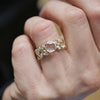 Custom Round Rose Cut Diamond Multi Shape Ring