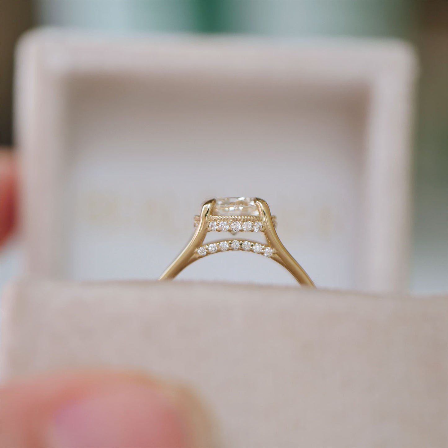 Custom Round Split Shank Solitaire