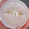 Custom Split Shank Emerald with Pave Band