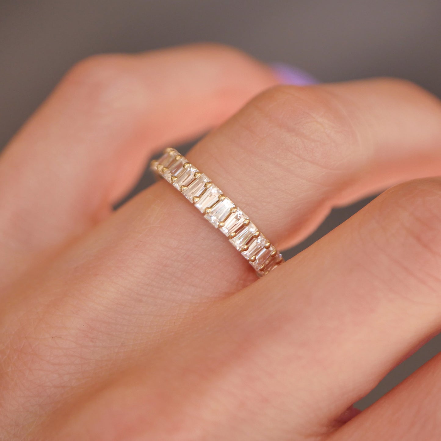 Custom Tapered Baguette Eternity Band