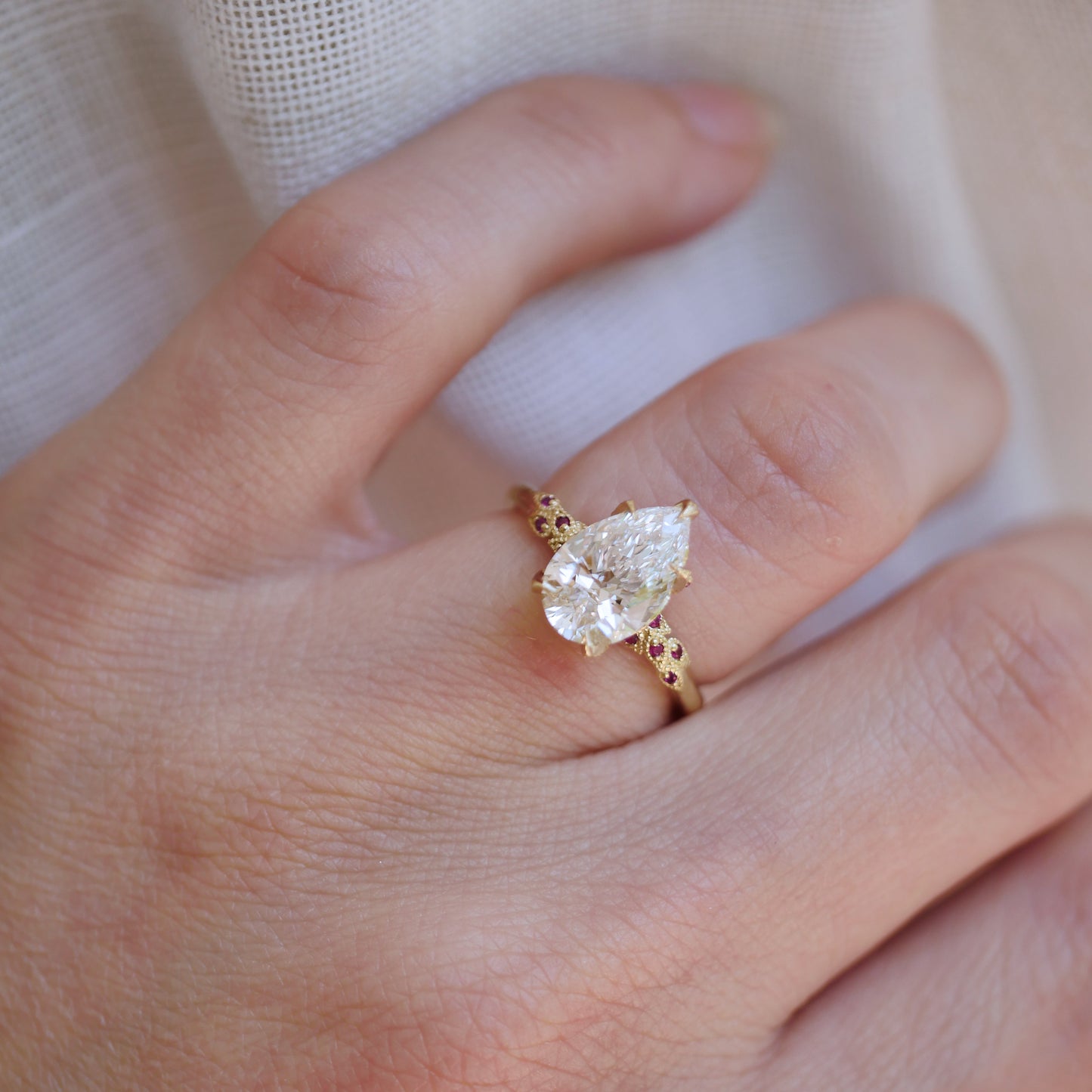 Custom Wild Vine Diamond Ring
