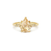 Champagne Pear Diamond Wild Vine Ring