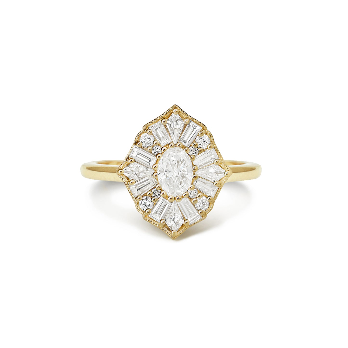 Rosa Ballerina Diamond Mosaic Ring