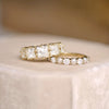 Custom Jumbo French Cut Diamond Line Ring