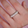 Vintage Hand Engraved Florentine Diamond Ring