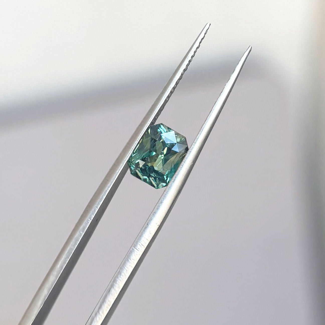 2.05 Radiant Cut Teal Sapphire