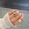 Floating Diamond Contour Band