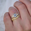 Ice Blue Lozenge Garden Party Ring
