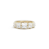 Custom Jumbo French Cut Diamond Line Ring