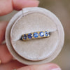 Luxe 5mm Cornflower Blue Sapphire Notched Deco Band