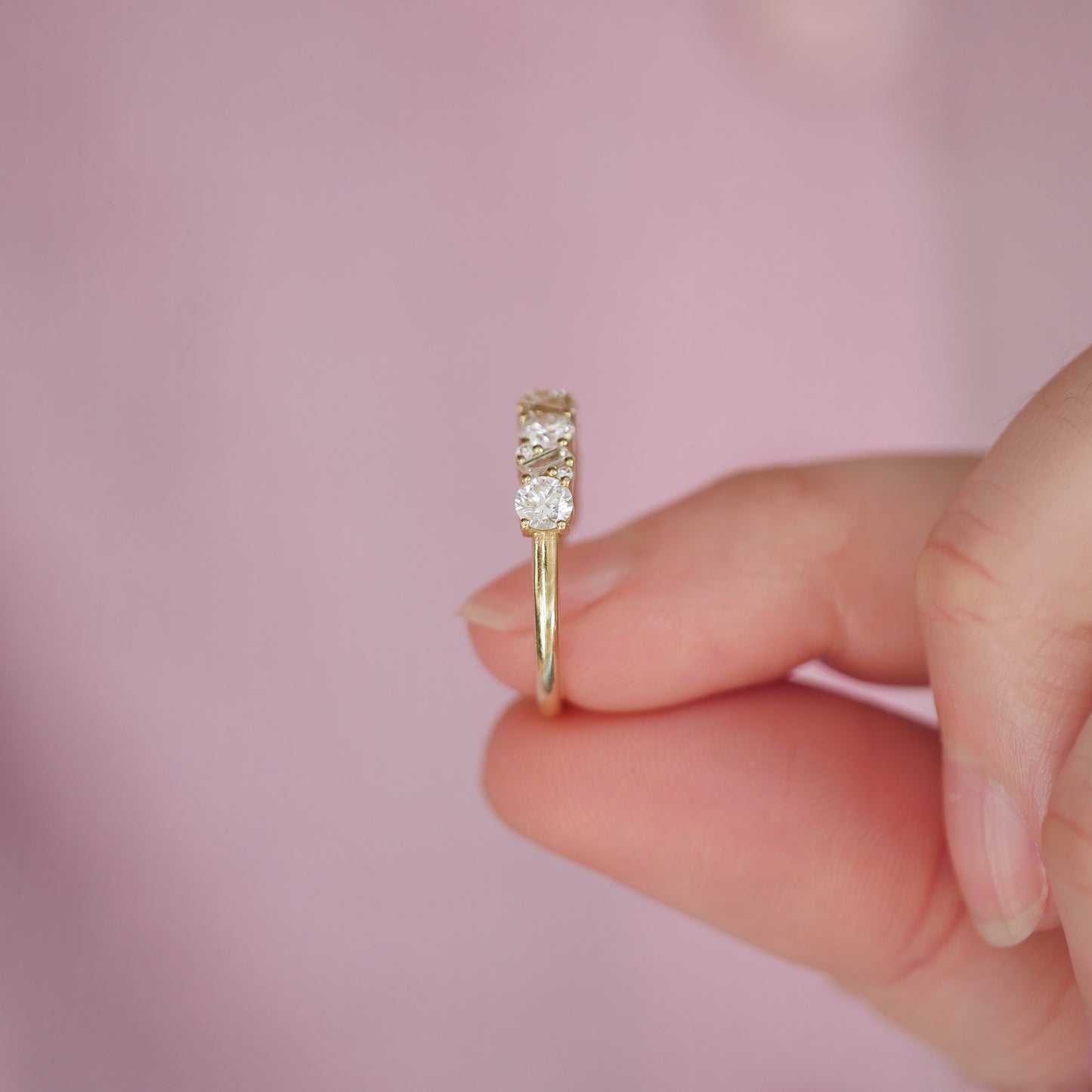 Luxe Diamond Mosaic Confetti Band