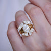 Luxe Marquise Mosaic Cuff Ring