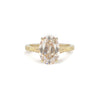 Moonflower Oval Champagne Diamond Ring
