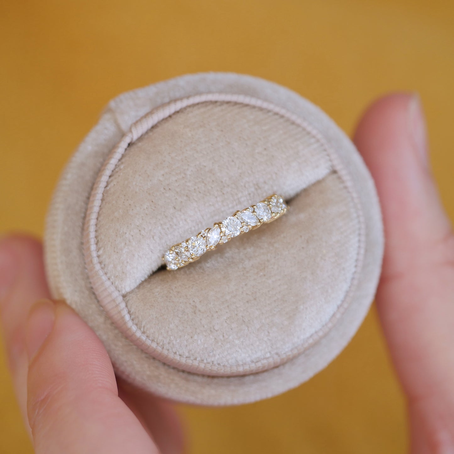 Marquise Diamond Mosaic Confetti Band