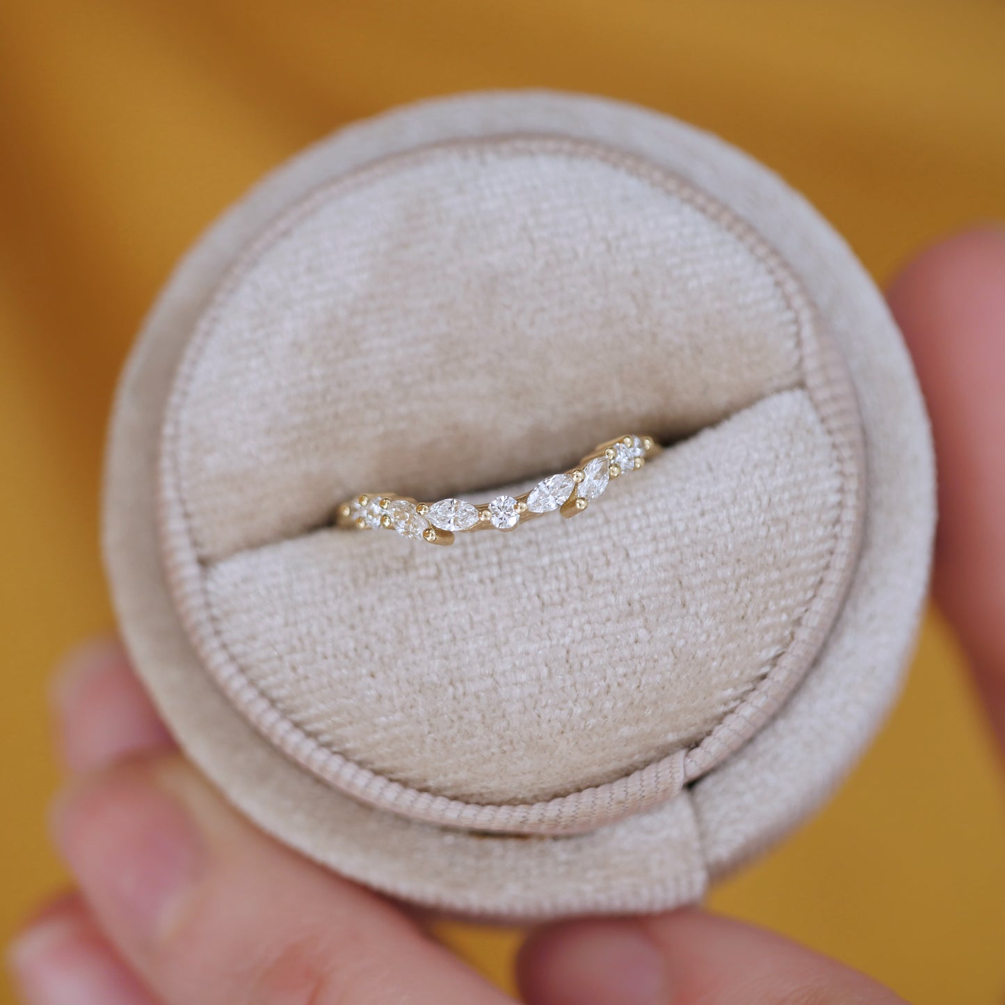 Marquise & Round Contour Band