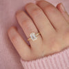 Plumeria Emerald Cut Diamond Ring