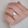Nightbloom Antique Cushion Cut Diamond Ring