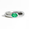 Oval Emerald Signet Ring