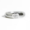 Oval Moissanite Signet Ring