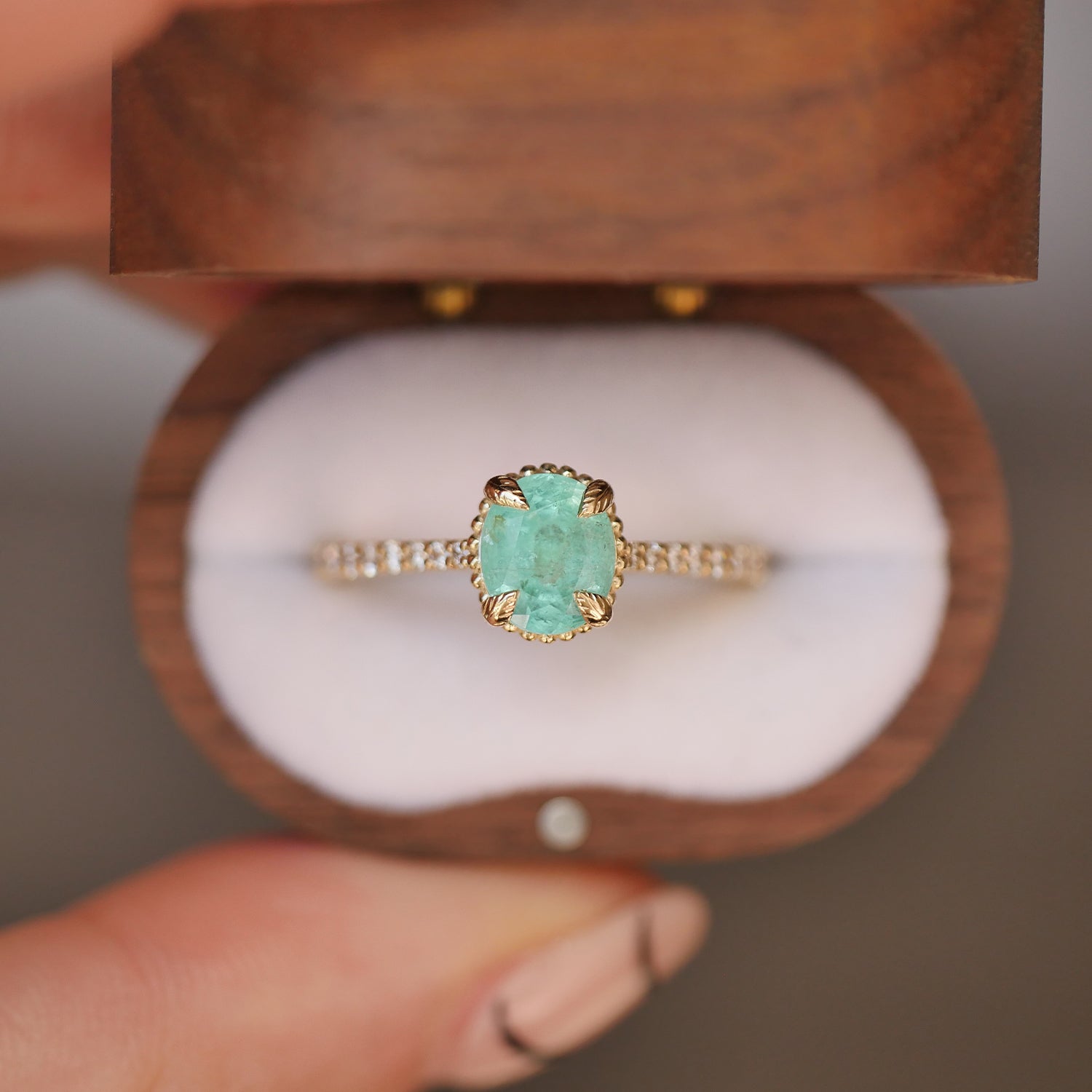 Oval Paraiba Tourmaline Solitaire