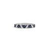 Custom Blue Sapphire and Diamond Confetti Band