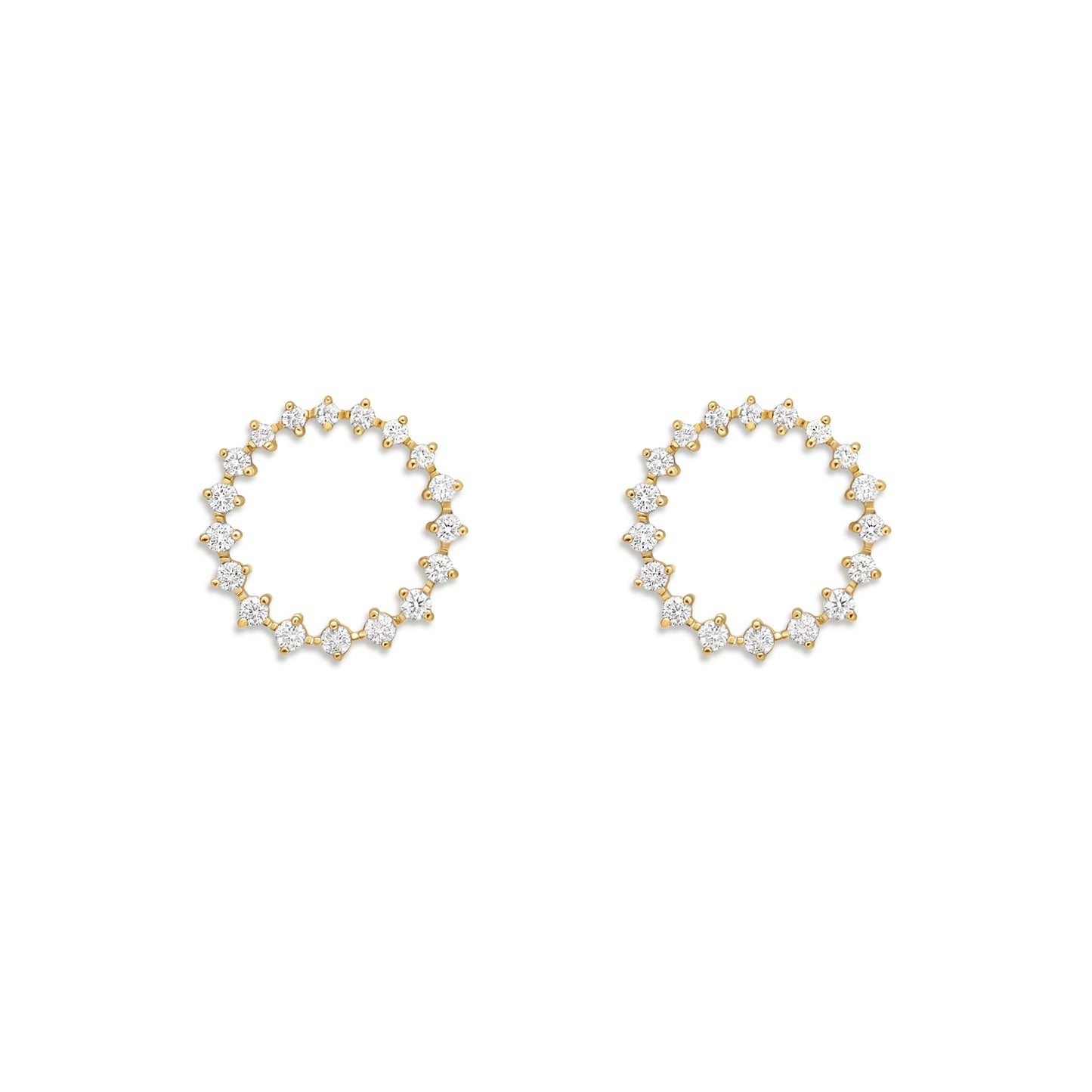 Diamond Wreath Stud Earrings