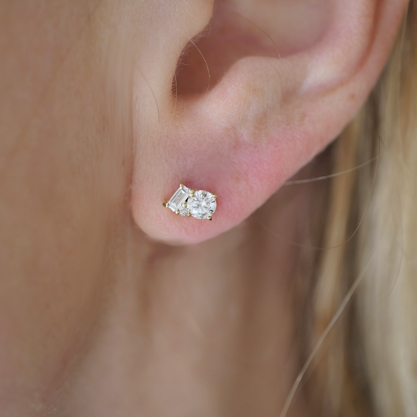 Diamond Confetti Stud Earrings