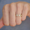 Eyelet Diamond Band