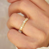 Custom Trillion & Baguette Bezel Diamond Mosaic Band