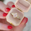 Oval Pink Starbrite Cut Sapphire Astra Ring