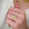 Trillion Oval and Cushion Trio Ring