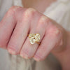 Trillion Oval and Cushion Trio Ring