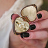 Pear and Cushion Trio Ring