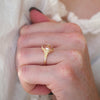 Primrose Padparadscha Oval Sapphire Diamond Ring