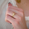 Primrose Padparadscha Oval Sapphire Diamond Ring