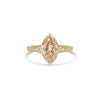 Starfall Champagne Marquise Diamond Ring