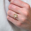 Starfall Champagne Old European Oval Diamond Ring