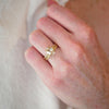 Moonflower Oval Champagne Diamond Ring