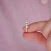 Pearl & Diamond 3mm Shared Prong Ring