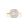 Custom Princess Cut Ballerina Mosaic Diamond Ring