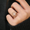 Custom Rose Gold Compass Ring
