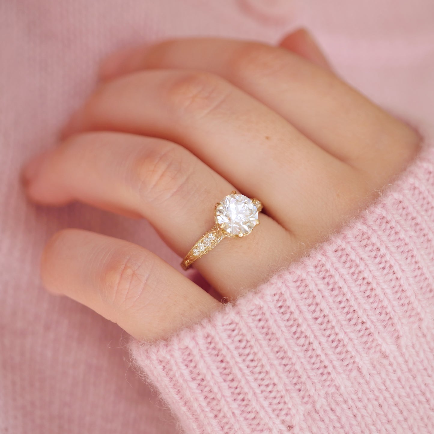 Starlace Old European Cut Diamond Ring