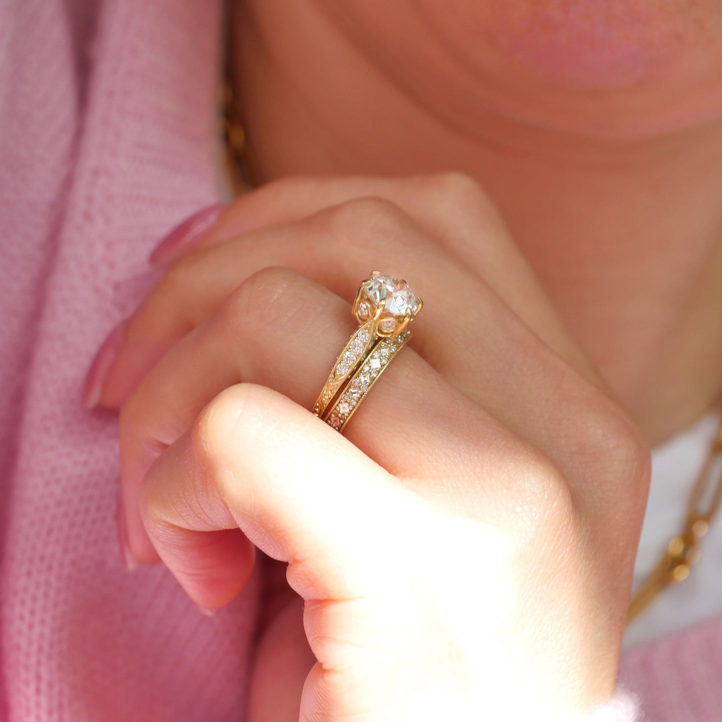 Starlace Old European Cut Diamond Ring