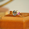 Custom Sapphire Cluster Ring